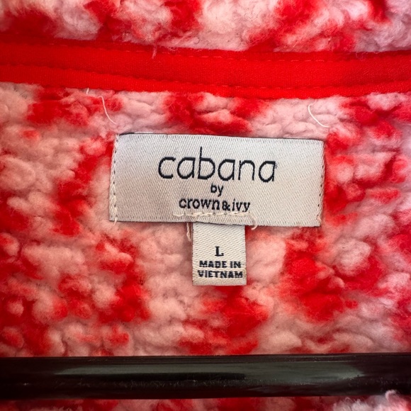 Red + Pink Leopard Pull Over - Picture 4 of 4